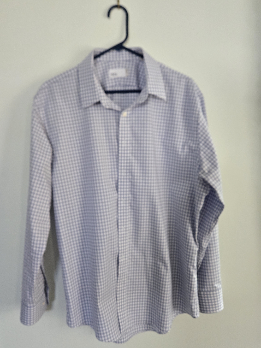 Nordstrom Light Blue Checked Dress Shirt